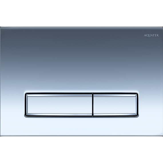 Кнопка смыва Aquatek Slim KDI-0000023, хром глянцевый - фото 