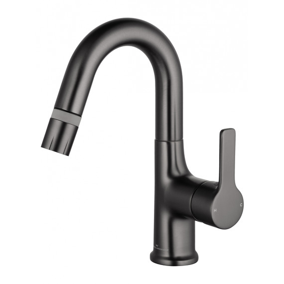 Смесители для раковины Wonzon & Woghand WW-FE01L212-BGG, тёмный графит - фото 