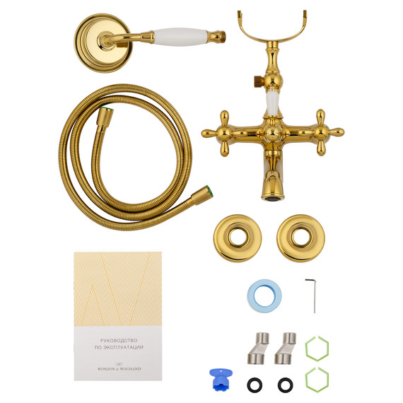 Смесители для ванны Wonzon & Woghand Retro WW-88639020-PG, золото - фото 7