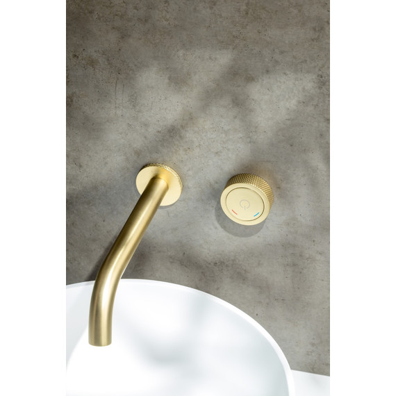 Смеситель для раковины Boheme Tech 158/2-MG, золото матовое - фото 2