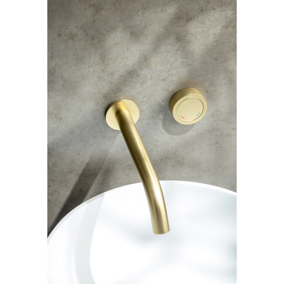 Смеситель для раковины Boheme Tech 158/2-MG, золото матовое - фото 3