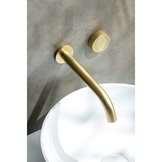 Смеситель для раковины Boheme Tech 158/2-MG, золото матовое - фото 4
