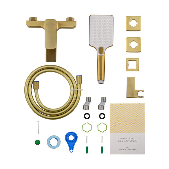 Смесители для ванны Wonzon & Woghand Edge WW-88639003A-BG, золото - фото 6