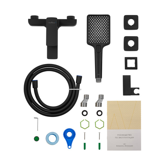 Смесители для ванны Wonzon & Woghand Edge WW-88639003A-MB, чёрный - фото 7