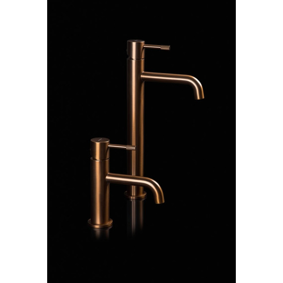 Смеситель для раковины высокий Boheme Uno 462-BRB, брашированная бронза - фото 2