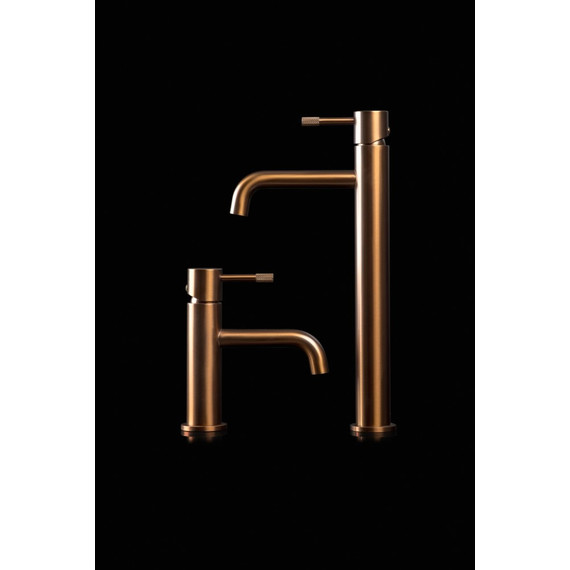 Смеситель для раковины высокий Boheme Uno 462-BRB, брашированная бронза - фото 5