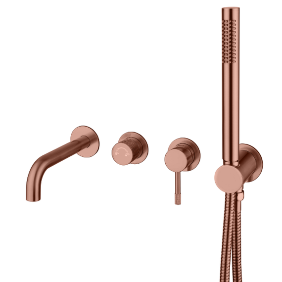 Смеситель для ванны Boheme Uno 464-3-CB (со скрытой частью) брашированная медь - фото 