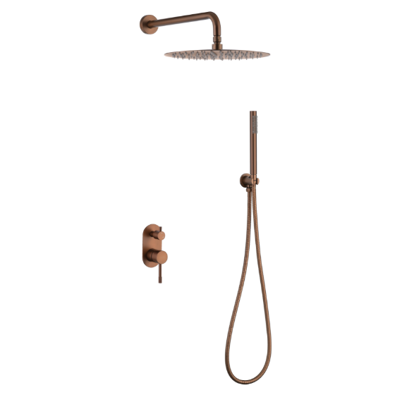 Душевая система для душа Boheme Uno 464-BRB (со скрытой частью) брашированная бронза - фото 