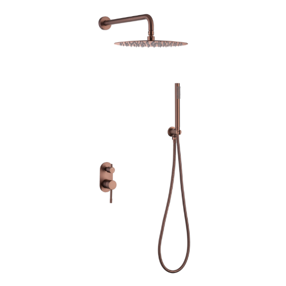 Душевая система для душа Boheme Uno 464-CB (со скрытой частью) брашированная медь - фото 
