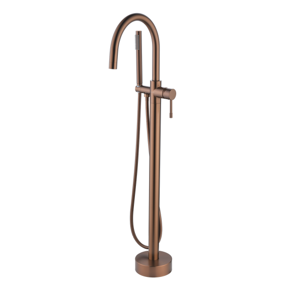 Смеситель для ванны напольный Boheme Uno 469-BRB, брашированная бронза - фото 