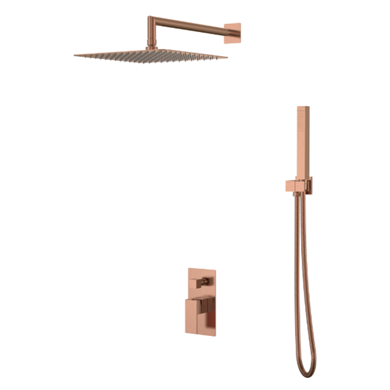 Душевая система для душа Boheme Qubic 474-3-CB (со скрытой частью) брашированная медь - фото 