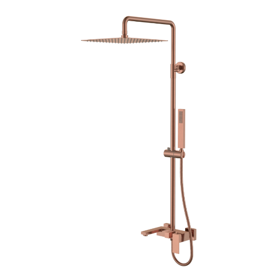 Душевая стойка Boheme Qubic 478-CB, брашированная медь - фото 