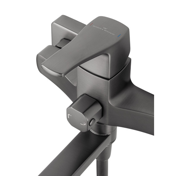 Смесители для ванны Wonzon & Woghand Flex WW-639906-BGM, тёмный графит - фото 3