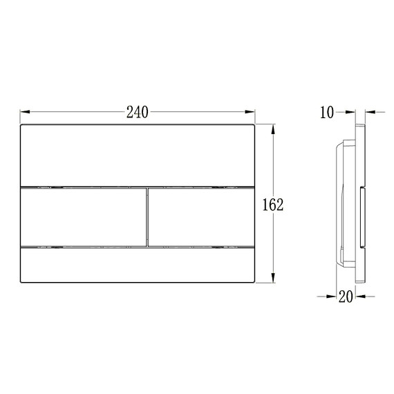 Кнопка смыва Vincea VFP-203CH - фото 2