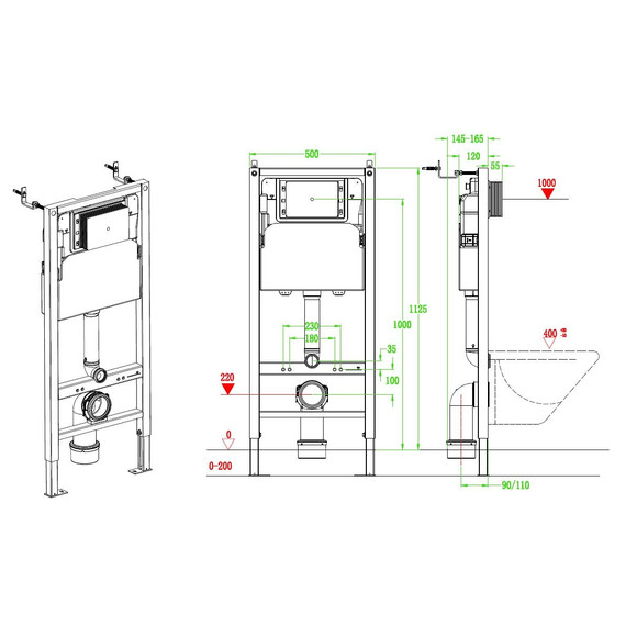 Инсталляция для унитаза Vincea VIS-2508 - фото 12