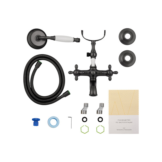 Смесители для ванны Wonzon & Woghand Retro WW-88639020-BGM, тёмный графит - фото 7