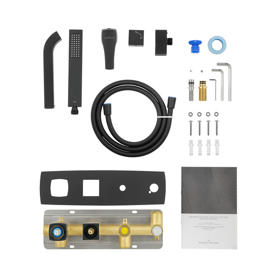 Смесители для ванны Wonzon & Woghand Flex WW-88889072-MB (со скрытой частью) чёрный - фото 6