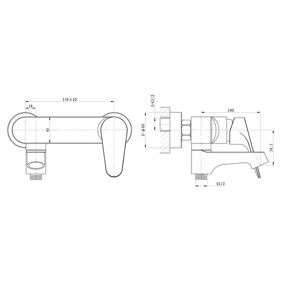 Смесители для ванны Wonzon & Woghand Balance WW-053101-CR - фото 7