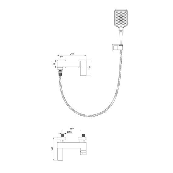 Смесители для ванны Wonzon & Woghand Cube WW-88639016-CR - фото 8