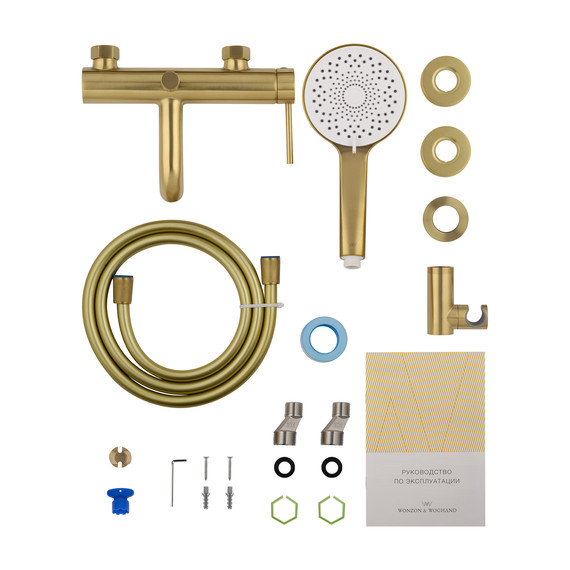 Смесители для ванны Wonzon & Woghand Stick WW-88639017-BG, золото - фото 7
