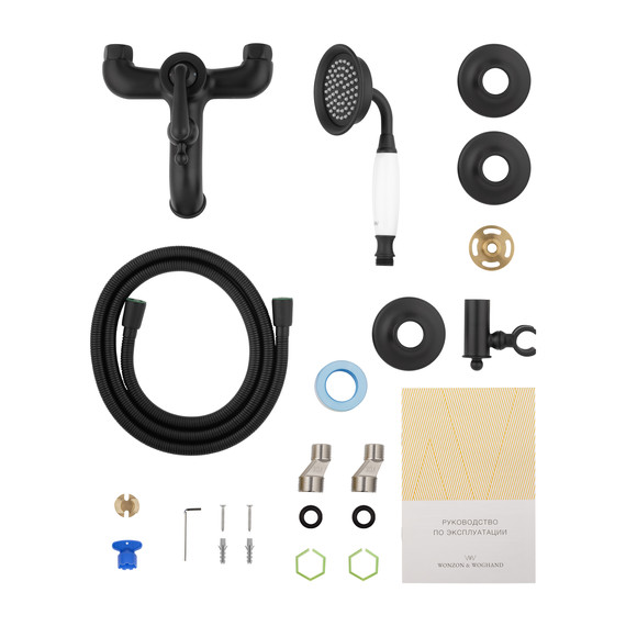 Смесители для ванны Wonzon & Woghand Steam WW-88639008-MB, чёрный - фото 7