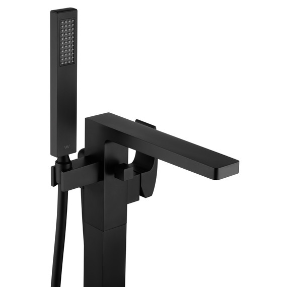 Смеситель для ванны напольный Wonzon & Woghand Fit WW-88649009-MB, чёрный - фото 6