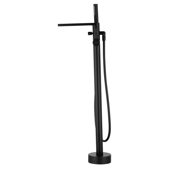 Смеситель для ванны напольный Wonzon & Woghand Stick WW-88649901-MB, чёрный - фото 2