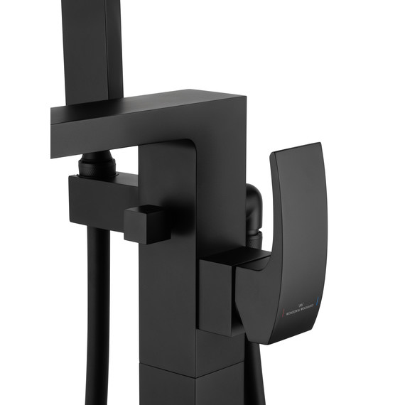 Смеситель для ванны напольный Wonzon & Woghand Fit WW-88649009-MB, чёрный - фото 5