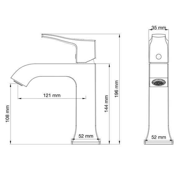 Смесители для раковины Wonzon & Woghand Flex WW-88018072-BGM, тёмный графит - фото 6
