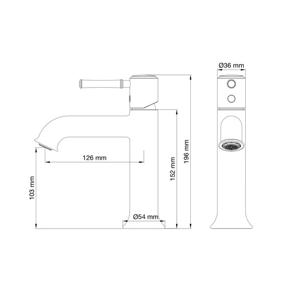 Смесители для раковины Wonzon & Woghand Tor WW-88018073-CR - фото 2