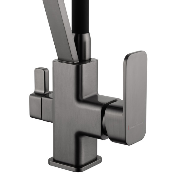 Смесители для кухни Wonzon & Woghand WW-88458013-BGM, тёмный графит - фото 5