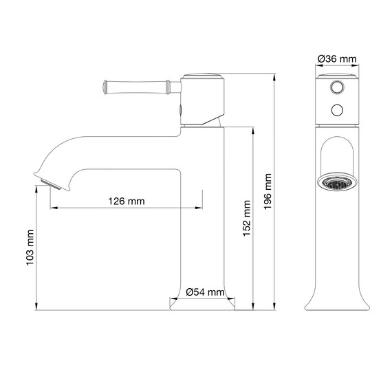 Смесители для раковины Wonzon & Woghand Tor WW-88018073-MB, чёрный - фото 5