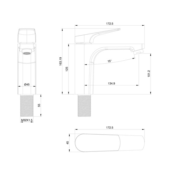 Смесители для раковины Wonzon & Woghand WW-A40492-MW, белый - фото 6