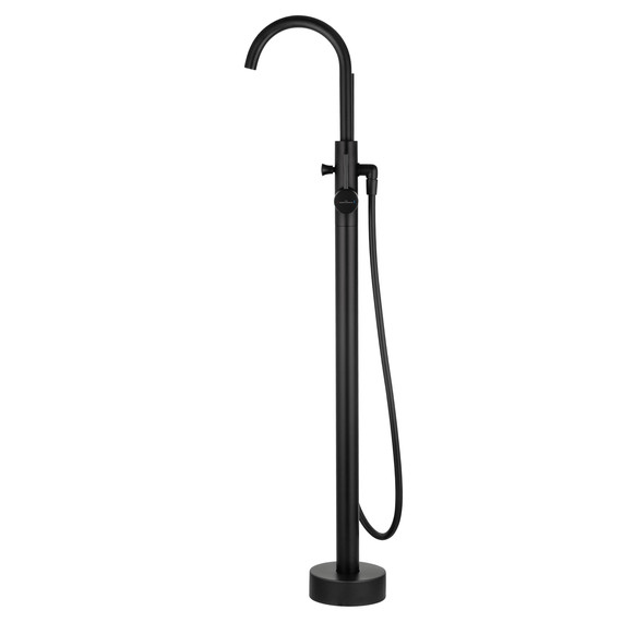 Смеситель для ванны напольный Wonzon & Woghand Stick WW-88649017-MB, чёрный - фото 2