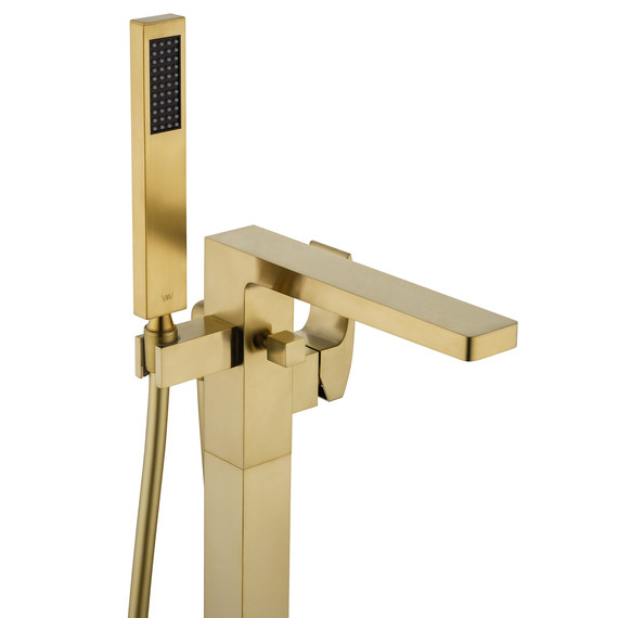 Смеситель для ванны напольный Wonzon & Woghand Fit WW-88649009-BG, золото - фото 6