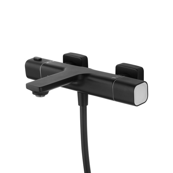 Смесители для ванны с термостатом Wonzon & Woghand Solid WW-C2011-A-MB, чёрный - фото 4