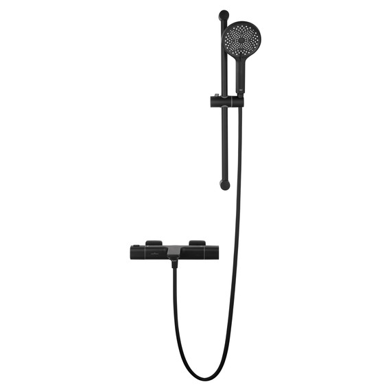 Смесители для ванны с термостатом Wonzon & Woghand Solid WW-C2011-A-MB, чёрный - фото 2