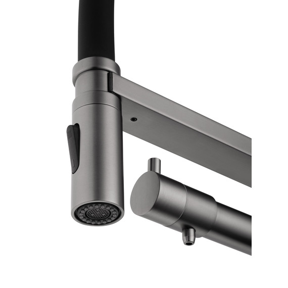 Смесители для кухни Wonzon & Woghand WW-88458007-BGM, тёмный графит - фото 4