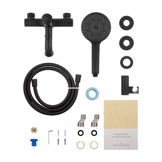 Смесители для ванны Wonzon & Woghand Tor WW-88037073-MB, чёрный - фото 7