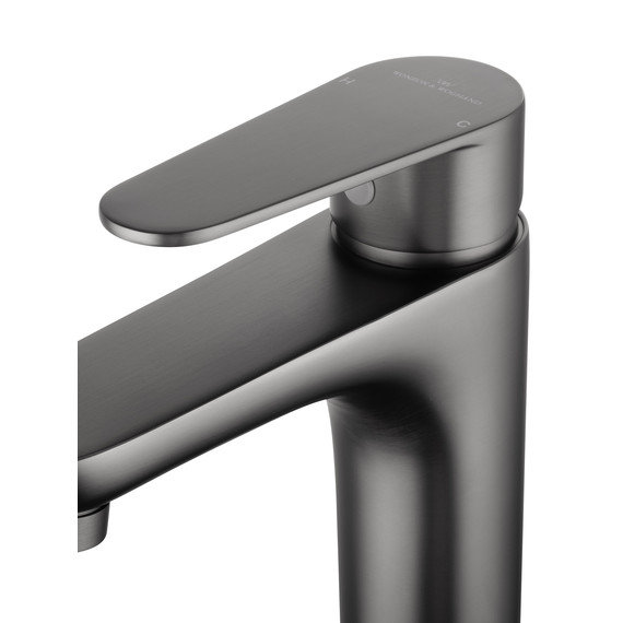 Смеситель для раковины высокий Wonzon & Woghand Alfa WW-A40232-BGG, тёмный графит - фото 4