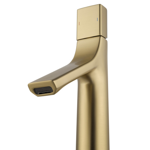 Смеситель для раковины высокий Wonzon & Woghand The one WW-H1011-BG, золото - фото 3