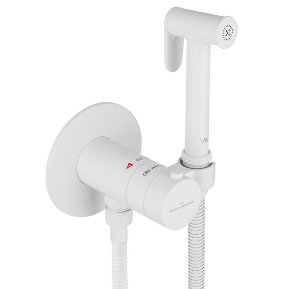 набор для гигиенического душа с термостатом Wonzon & Woghand WW-88829909-MW (со скрытой частью) белый - фото 4