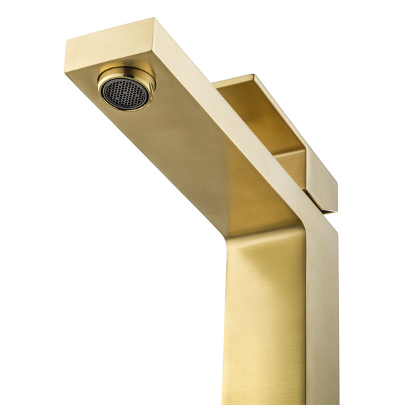 Смеситель для раковины высокий Wonzon & Woghand Cube WW-88239016-BG, золото - фото 3