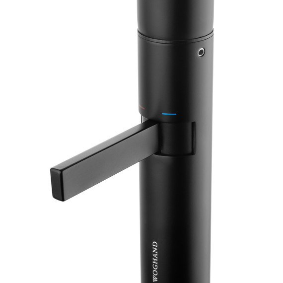 Смеситель для раковины высокий Wonzon & Woghand WW-6068-MB, чёрный - фото 4