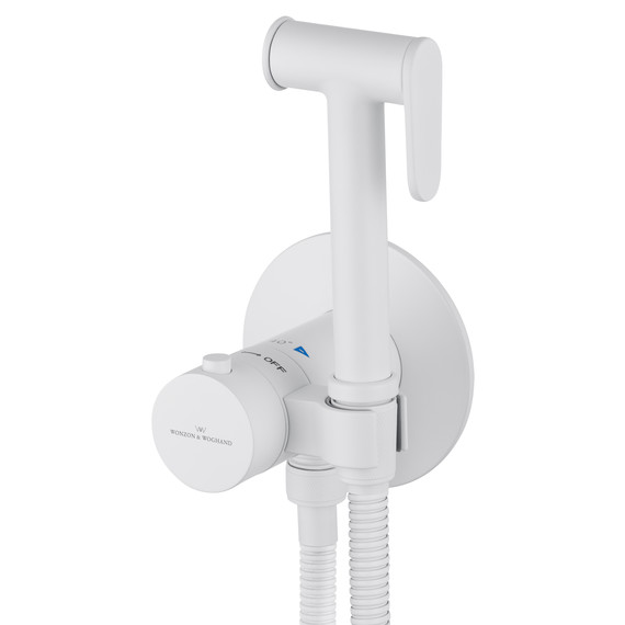 набор для гигиенического душа с термостатом Wonzon & Woghand WW-88829909-MW (со скрытой частью) белый - фото 3