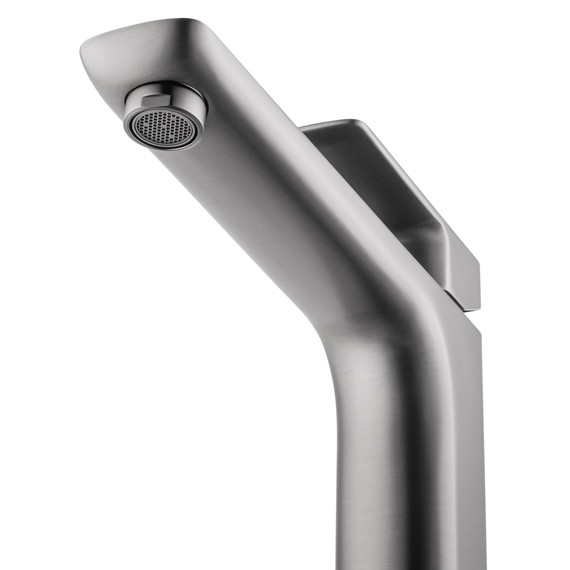 Смеситель для раковины высокий Wonzon & Woghand Edge WW-88239003-BGM, тёмный графит - фото 3