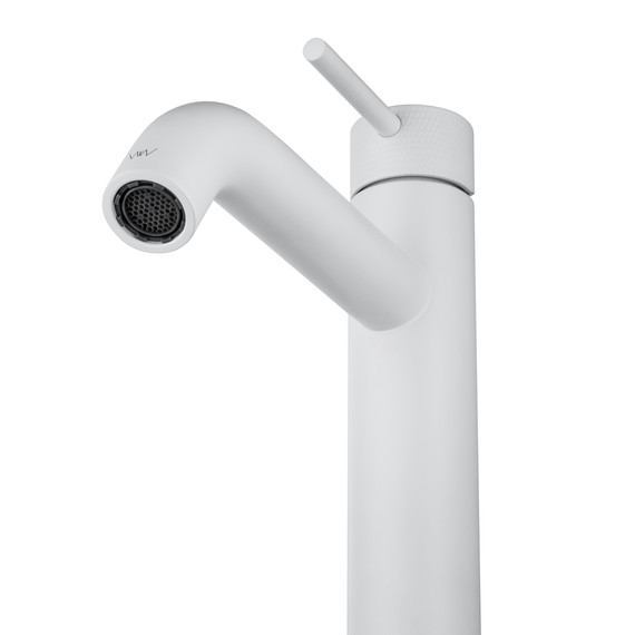 Смеситель для раковины высокий Wonzon & Woghand WW-H1062-MW, белый - фото 3