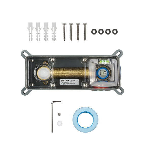 Смеситель для раковины настенный Wonzon & Woghand Fit WW-88869009-CR (со скрытой частью) - фото 4