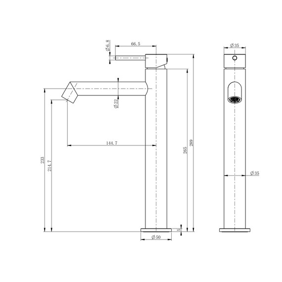 Смеситель для раковины высокий Wonzon & Woghand WW-H1064-MW, белый - фото 5