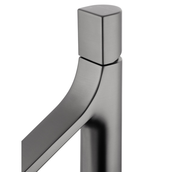 Смеситель для раковины высокий Wonzon & Woghand The one WW-H1011-BGG, тёмный графит - фото 4